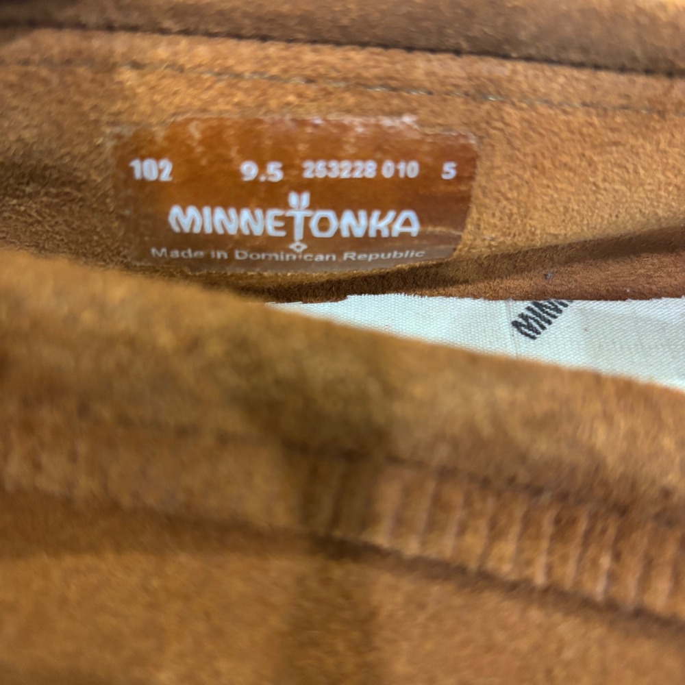 Minnetonka Womens Brown Suede Fringe Moccasin Slip On Flat Shoes
9.5‎ - Picture 9 of 9